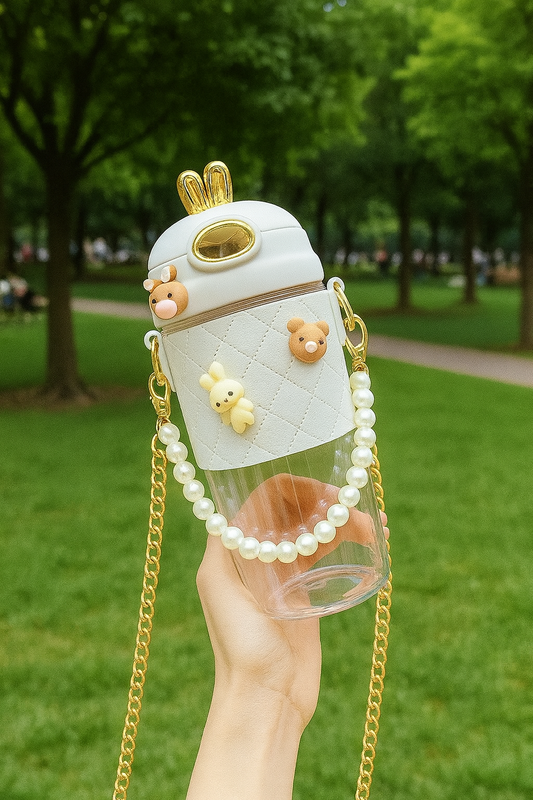Bouteille Blanc 3D avec Stickers 580ml
